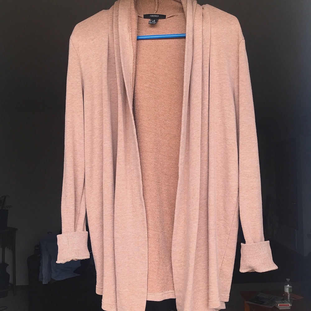 Long brown cardigan